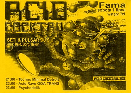 Rave on Trans - Acid Cocktail - Plakat