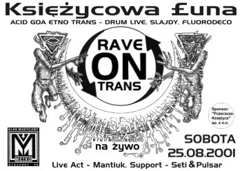 Rave on Trans - Księżycowa Łuna - Plakat